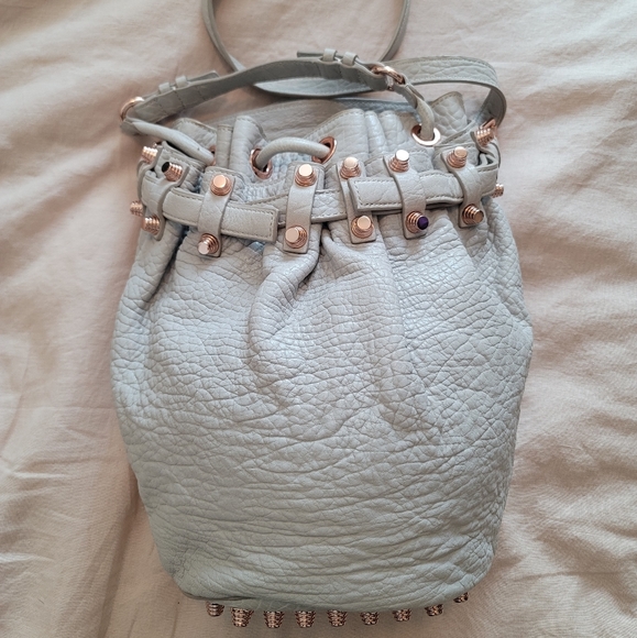 Alexander Wang Diego Oyster Pebbled Leather Bag - Rose Gold Hardware - Picture 2 of 7